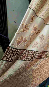 Gorden Minimalis Bunga Timbul & Bahan Berkualitas Tinggi