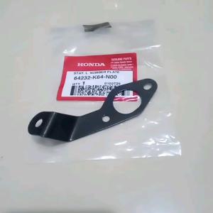 stay L number plate breket plat dudukan plat nomer depan kiri cbr 250rr k64 cbr 250rr k64j cbr 250rr k64N original honda 64232K64N00
