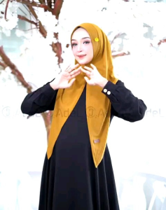 HIJAB SEGITIGA INSTAN ADEL HOODIE SOFTPAD BY ADEL