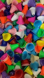 ระฆังพลาสติกคละสี ระฆังจิ๋ว กระดิ่งพลาสติก คละสี งานสวย