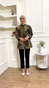 Atasan Baju Batik Blouse Chayra Atasan Modern 2024 Sragaman