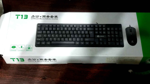Paket Keyboard Plus Mouse Kabel USB For PC / Laptop Limeide T13