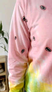 ECLAIRE Sweater Babyterry Lengan Panjang Longsleeves Watermelon Seed Semangka Unik Lucu Korea Mode Modis