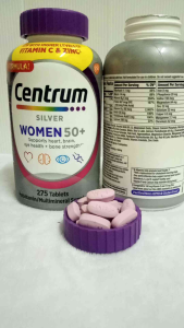 แบ่งขาย 30 เม็ด ซองซิปล็อค Centrum Silver Women Multivitamin อายุ 50+ ขึ้นไป EXP. 10/26