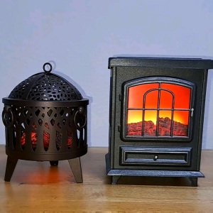 Flickering Bonfire Fireplace Wax Warmer Wax Melt Warmer Candle Warmer Full Size for Scented Wax Fantastic Gift