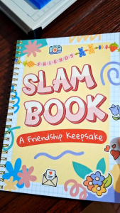 Cute and Minimalist Slam Book for Friends 50 Sheets – Premium Paper High Quality Print Slambook