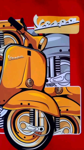 KAOS VESPA KN LENGAN PANJANG / KAOS DEWASA