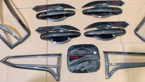 Paket Lengkap All New Fortuner 2016 2018 2020 2024 2025 2026 2027 Garnish Depan Belakang Outer Handle Tank Cover GR SPORT Carbon Glossy