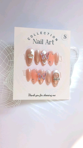 Móng tay thiết kế Nail box mắt mèo hồng mã số AB12