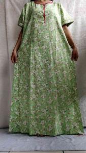 Daster Longpen Lengan Pendek Katun Jepang Motif Bunga Pretty Girl