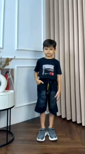 Celana Jeans Pendek Anak Laki Laki Usia 2-10 Tahun Celana Jeans Sobek Anak Anak Masakini