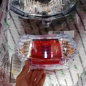 Reflektor lampu depan plus lampu belakang Yamaha Mio sporty