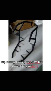 Bộ khung bảo vệ kim loại xe ADV 160 mẫu đơn giản có phụ kiện kèm theo- phụ kiện xe máy