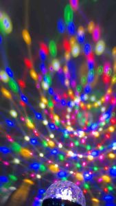 LED COLOR ROTATING STAGE LIGHT DISCO CRYSTAL RANDOM COLOR