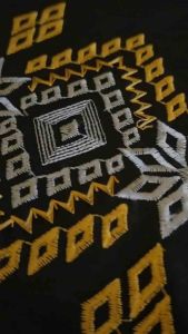 Sarung Santri Pria Dewasa Bordir Timbul bahan katun Premium Hitam Kekinian