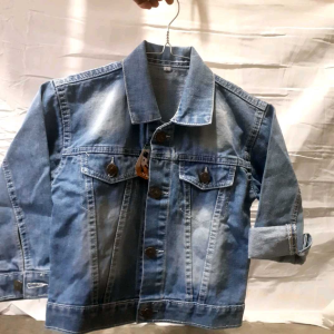 jaket jeans denim bioblit polos anak usia 2-10 tahun