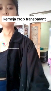 kemeja transparant/kemeja oversize/kemeja wanita santai/kemeja crop/kemeja korean style outer kemeja transparant ceruty baju oversize transparant trendi / fashion remaja/fashion outfit trend//fashion remaja oversize putihhitamlilac creamcoksuabu