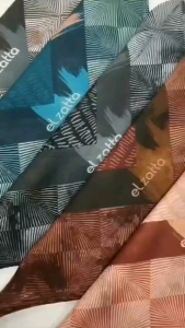 Elzatta Hijab Motif segiempat Kaila Splash Border