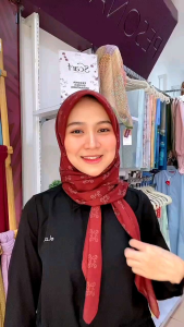 Kerudung Segi Empat Motif Elzatta Terbaru Kanara Raissa 120cm
