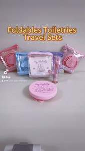 Sanrio Foldable kids Toiletries Travel sets (Toothbrush and rising cup)
