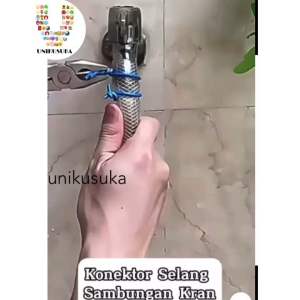 [UNIKUSUKA] 2PCS Konektor sambungan selang keran air fleksibel / water faucet connection hose connector