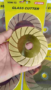 Mata gerinda potong poles kaca keramik granit  4" berkualitas Diamond cutting mata pisau potong kaca SONI glass cutter