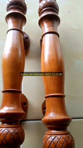 Ready Stok!! pegangan pintu handle pintu jati motif buah