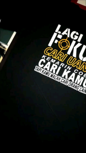 Tshirt Lagi Fokus Cari Uang bukan cari kamu - Kaos sablon DTF kata kata katun combed 30s