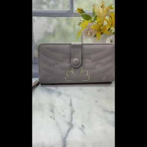 DOMPET WANITA PANJANG KANCING & BORDIR KANCING