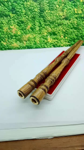 Sedotan Pipa Kayu Galih Kelor Jawa Model Profil 25cm C65