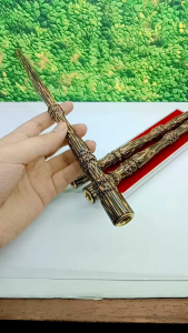 Pipa once cangklong kayu Liwung macan model profil 25cm C66