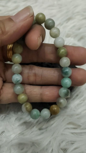 缅甸天然A货翡翠多宝手串