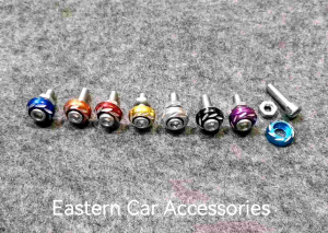 1pcs Screw M6 Skru Plate Number Aluminium Alloy Motorbike Modified Color Plate Screw Nut