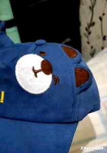 CAE - Topi Bisbol Anak Laki Perempuan 0-2 tahun Gosh Bear Baseball Hat Import
