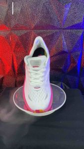 Sepatu Lari Wanita Hoka Kawana White Pink Running Shoes