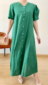 [VEMODE] DRESS MAXI CASUAL POLOS PESTA WANITA 0B3D 0501