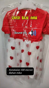 Cover Baju Anak 35x68 Mika Plastik Pelindung Pakaian Gantung Anti Debu