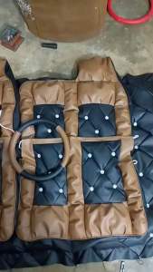 Cover jok mobil truk Hino 500 fuso 220 Fighter Elf giga Hino Umplung motif sofa permata