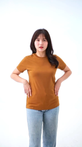 AR Fasshop Kaos Polos Slim Fit Wanita Lengan Pendek Cotton Combed 30s Premium