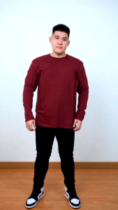 AR Fasshop Kaos Polos Jumbo Lengan Panjang Pria Wanita Cotton Combed 30s Premium