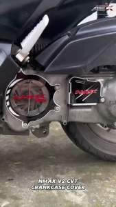 Nmax V2/V3 CVT Crankcase Cover – 2-Layer Acrylic Design Plug & Play with Bolts Washer & Sticker