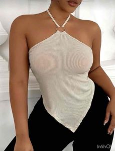 SANDY - Bandana Backless Crop Top for Plus Size