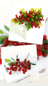 AF02 Buah Cherry Berry Artificial Tanaman Buah Hias Plastik