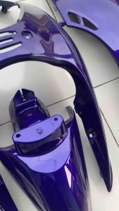 Cover body full halus Honda Scoopy karbu tahun 2010/2012 ungu candy custom