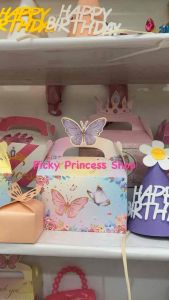 Cute Butterfly Bag Wedding favor bags souvenirs birthday giveaway pink butterfly theme box packaging loot box