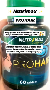 Nutrimax Pro Hair isi 30 Tablet - Vitamin dan Mineral untuk Rambut dan Kulit Kepala