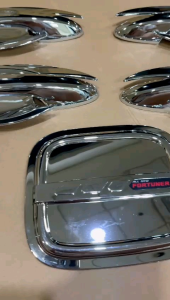 Paket Outer Handle Tank Cover Innova Fortuner 2016 2023 GR SPORT Chrome