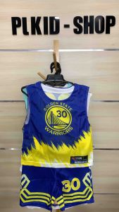 ชุดบาสเด็ก ชุดบาสแฟชั่นเด็ก พร้อมส่งจากไทย ไซส์ 90-150