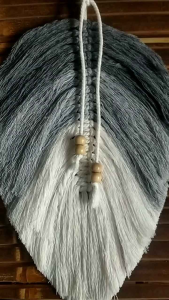 Hiasan kamar aesthetic Macrame daun wall hanging hiasan dinding ruang tamu aesthetic dekorasi rumah cantik modern