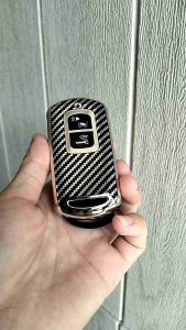 SARUNG CASING KUNCI REMOTE MOTOR VARIO 150/150i 2TOMBOL CARBON CHROME LIMITED EDITION KEYLES